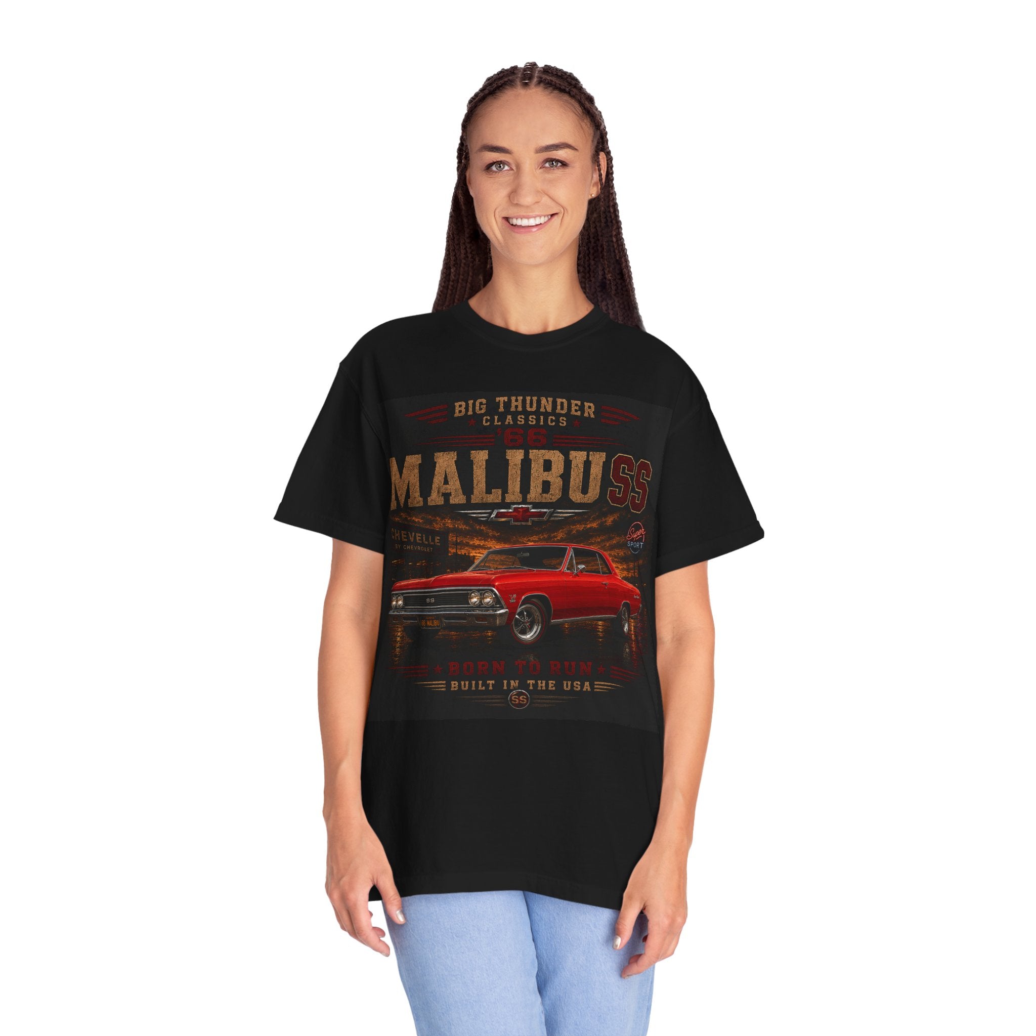 1966 Chevrolet Malibu SS | Classic Muscle Car Tee | Vintage Malibu SS Gift | Comfort Colors Graphic Tee