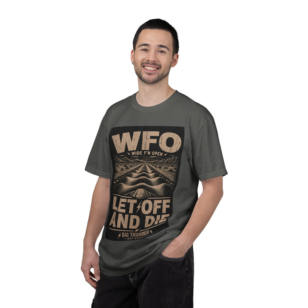 WFO Let Off and Die T-Shirt | Wide Open Throttle Racing Shirt