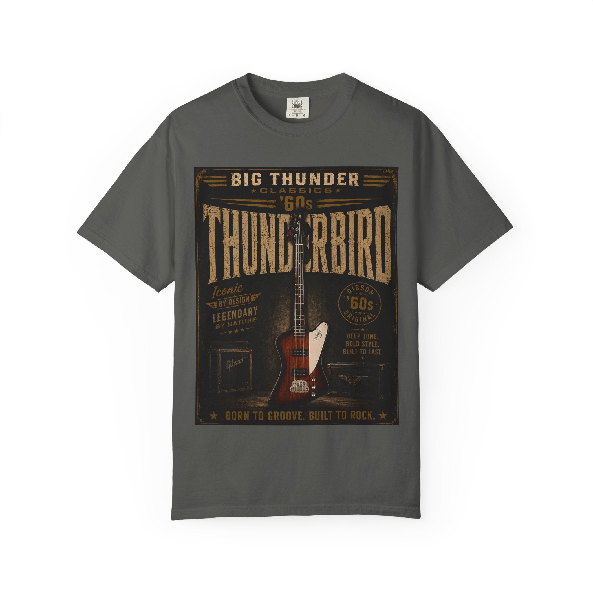 Thunderbird 60s Vintage Electric Guitar T-shirt | Retro Rock Band Tee