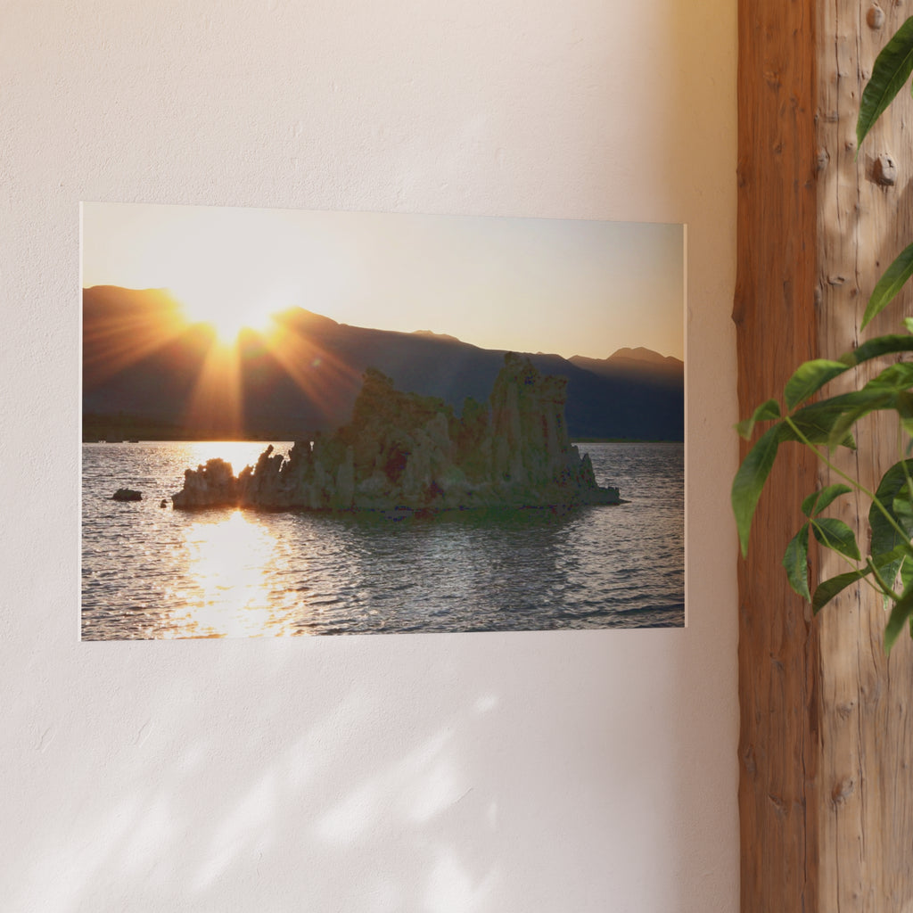 Mono Lake Sunset - Tufa Towers Landscape Photography Print - Eastern Sierra Wall Art