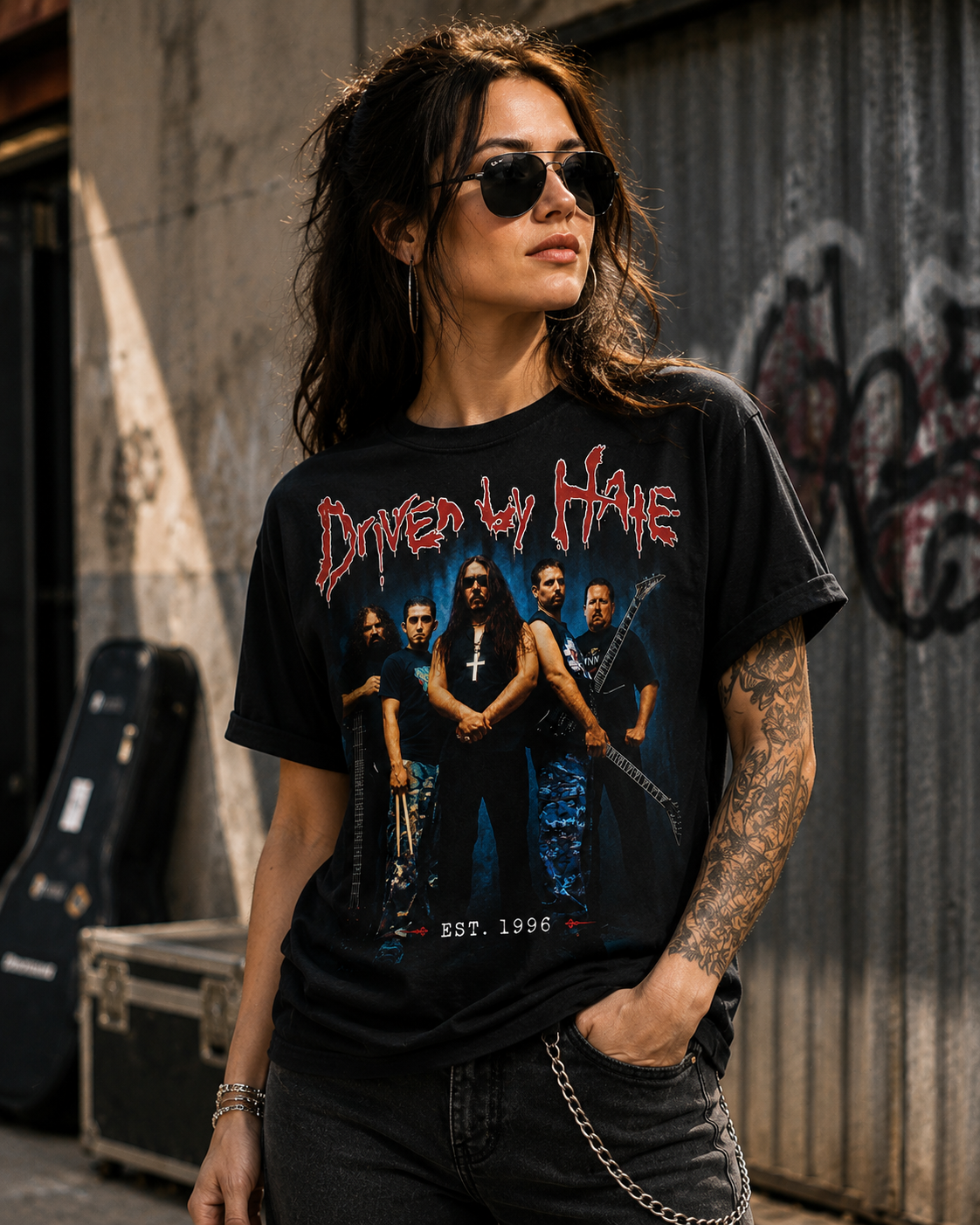 Driven By Hate band photo T-Shirt | metal band tee