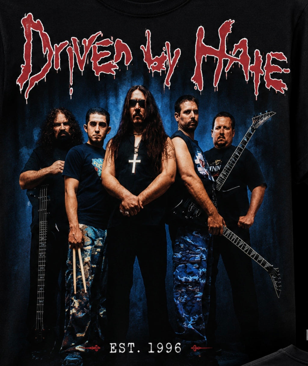 Driven By Hate band photo T-Shirt | metal band tee