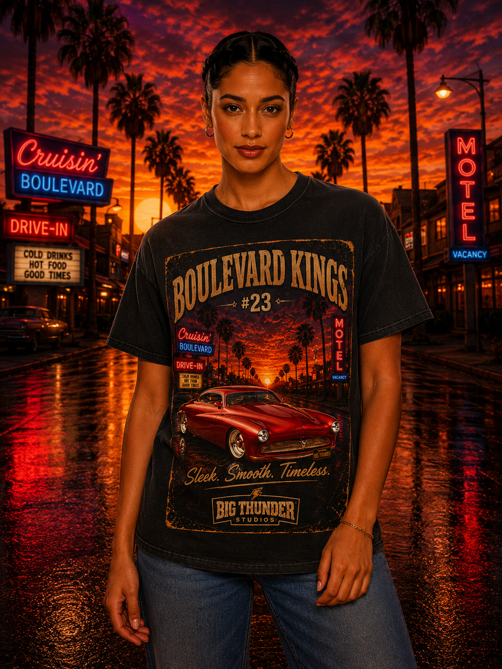 classic  car shirt, muscle car shirt, lowrider shirt, car guy shirt, car dad gift, retro car shirt, race car shirt, boulevard kings #23