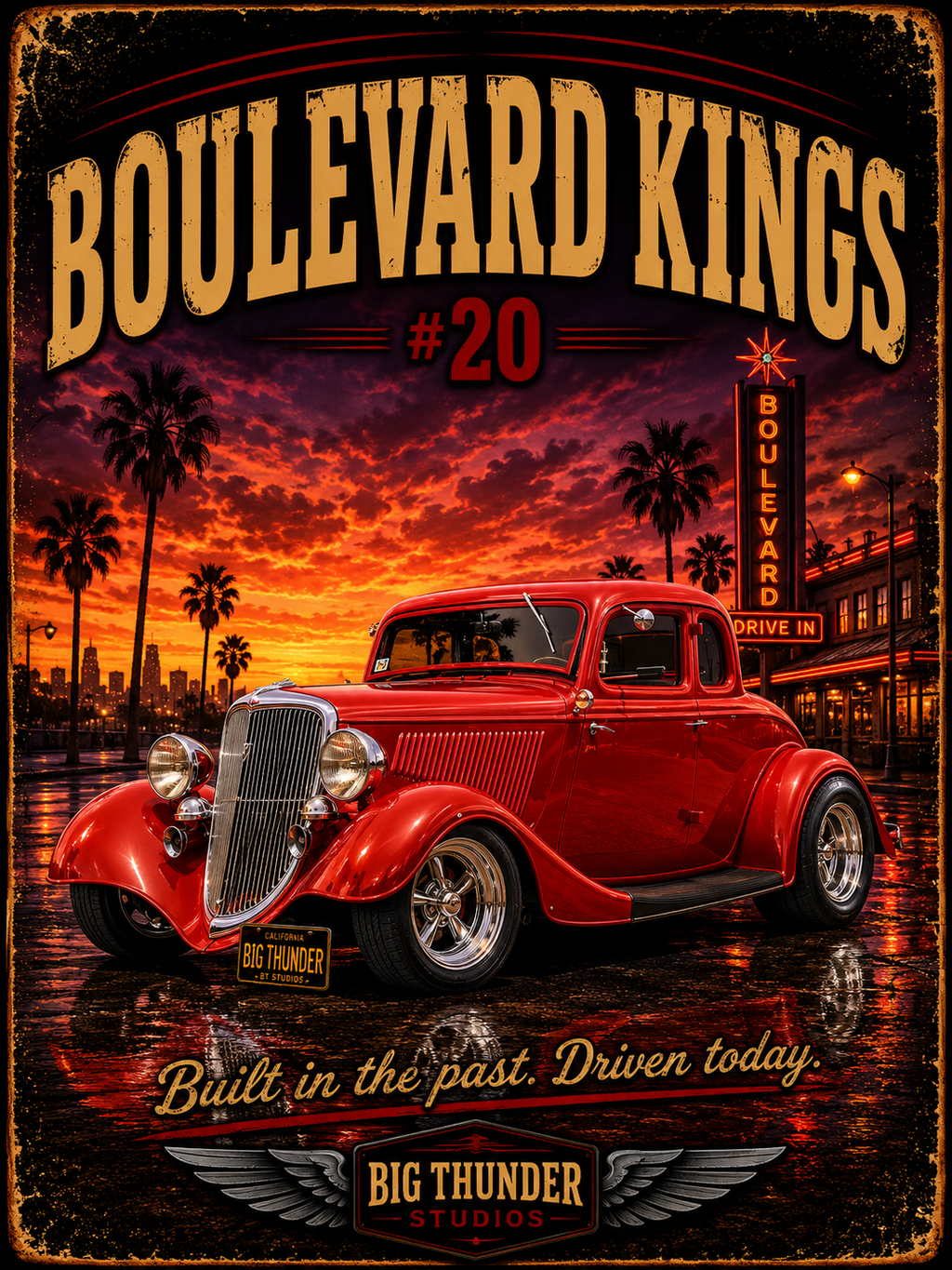 classic car shirt, muscle car shirt, lowrider shirt, car guy shirt, car dad gift, retro car shirt, race car shirt, boulevard kings #20