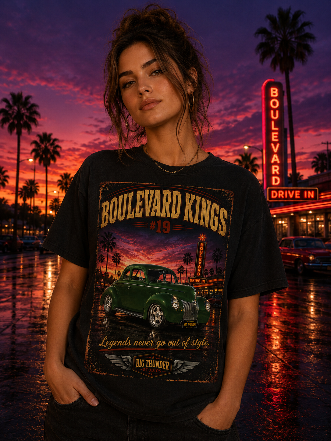 classic car shirt, muscle car shirt, lowrider shirt, car guy shirt, car dad gift, retro car shirt, race car shirt, boulevard kings #19
