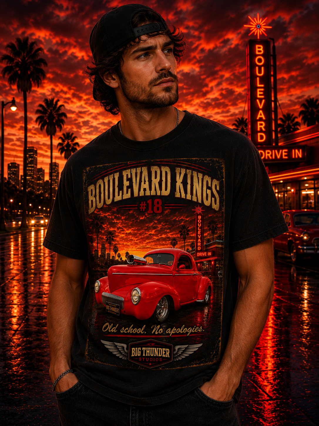 classic car shirt, muscle car shirt, lowrider shirt, car guy shirt, car dad gift, retro car shirt, race car shirt, boulevard kings #18