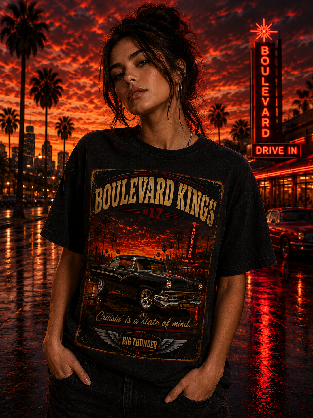 classic car shirt, muscle car shirt, lowrider shirt, car guy shirt, car dad gift, retro car shirt, race car shirt, boulevard kings #17