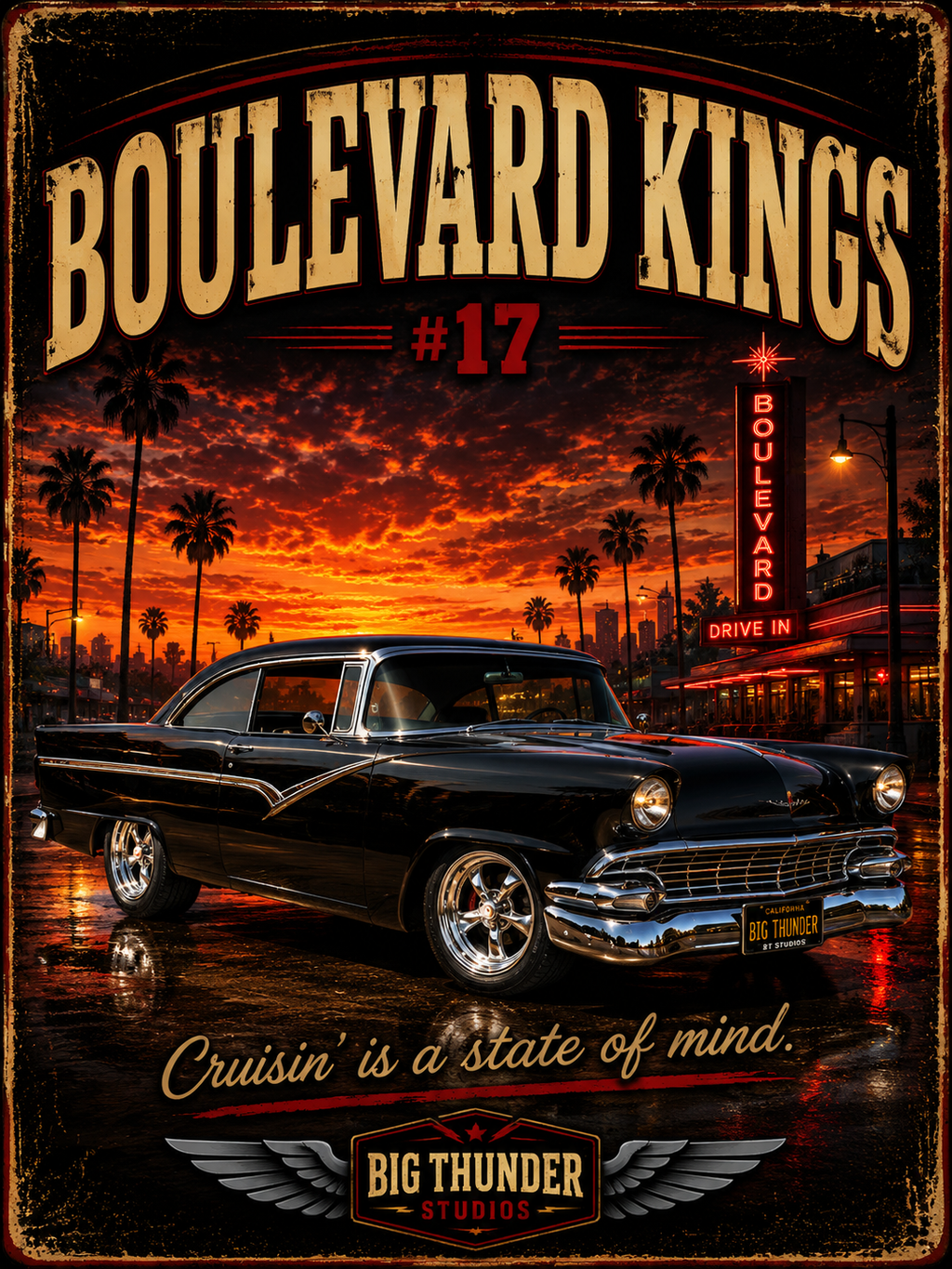 classic car shirt, muscle car shirt, lowrider shirt, car guy shirt, car dad gift, retro car shirt, race car shirt, boulevard kings #17
