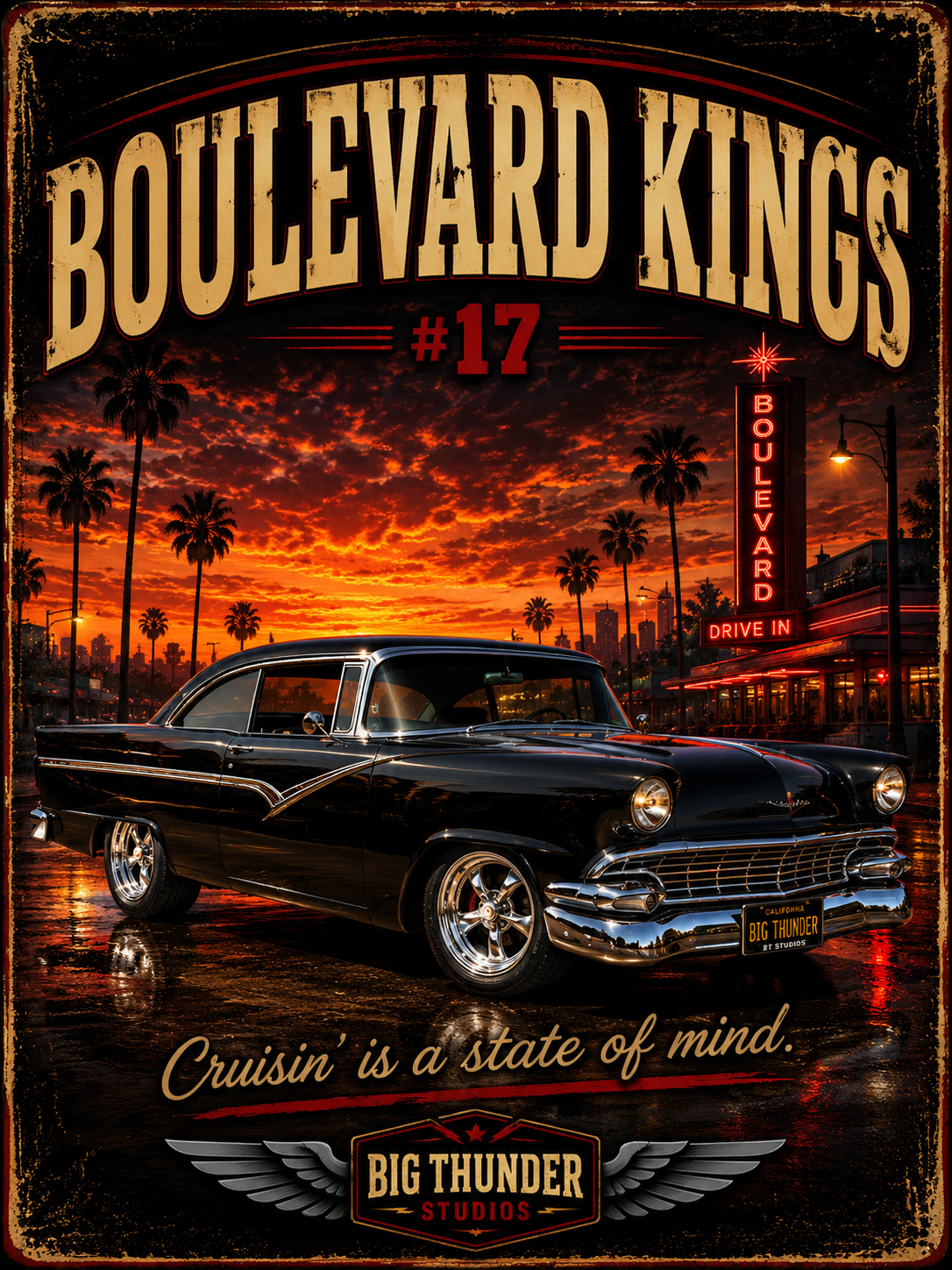 classic car shirt, muscle car shirt, lowrider shirt, car guy shirt, car dad gift, retro car shirt, race car shirt, boulevard kings #17