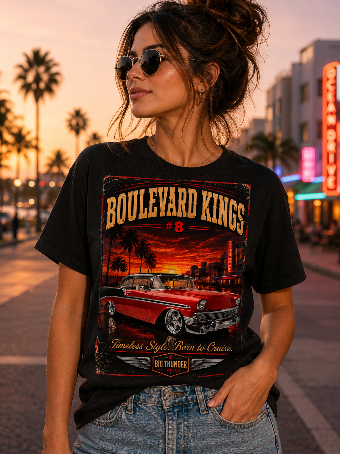 classic car shirt, muscle car shirt, lowrider shirt, car guy shirt, car dad gift, retro car shirt, race car shirt, boulevard kings #8
