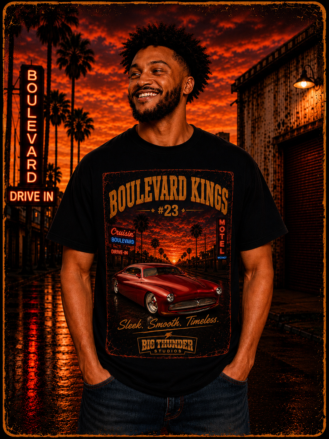 classic car shirt, muscle car shirt, lowrider shirt, car guy shirt, car dad gift, retro car shirt, race car shirt, Boulevard Kings 23#