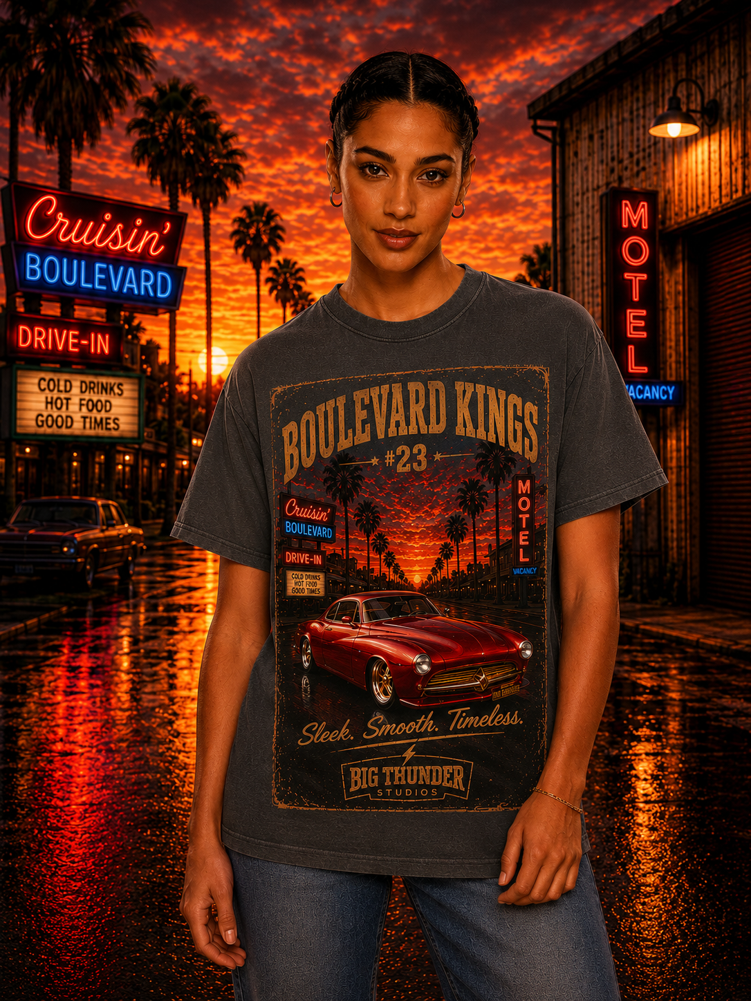 classic car shirt, muscle car shirt, lowrider shirt, car guy shirt, car dad gift, retro car shirt, race car shirt, Boulevard Kings 23#