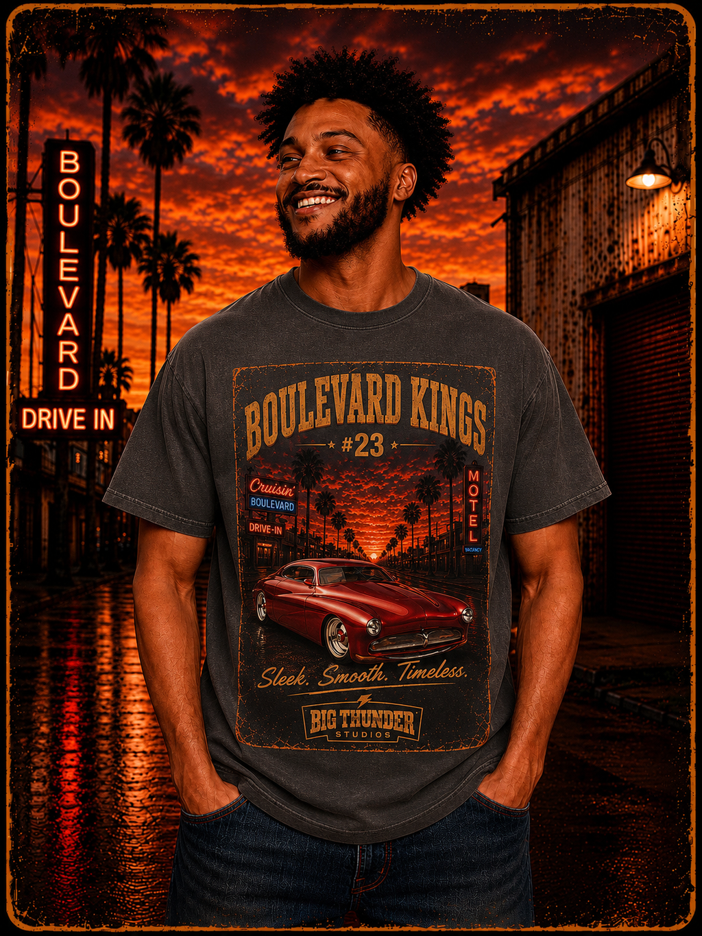 classic car shirt, muscle car shirt, lowrider shirt, car guy shirt, car dad gift, retro car shirt, race car shirt, Boulevard Kings 23#