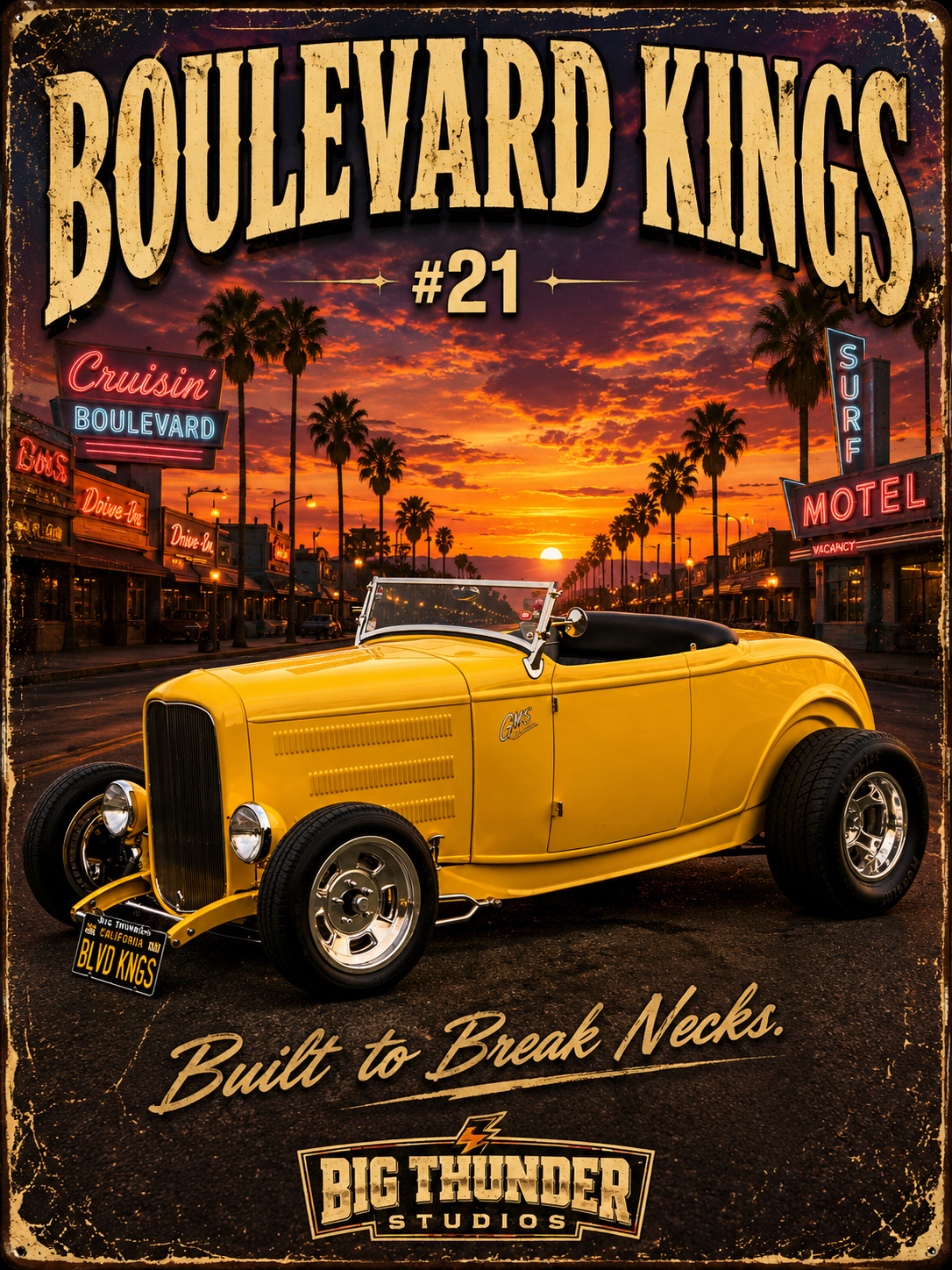 classic car shirt, muscle car shirt, lowrider shirt, car guy shirt, race car shirt, Boulevard Kings #21