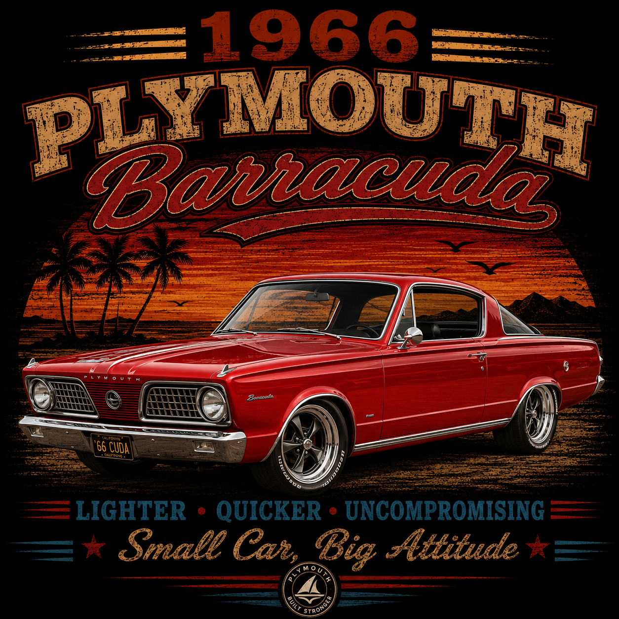 Plymouth Barracuda tee