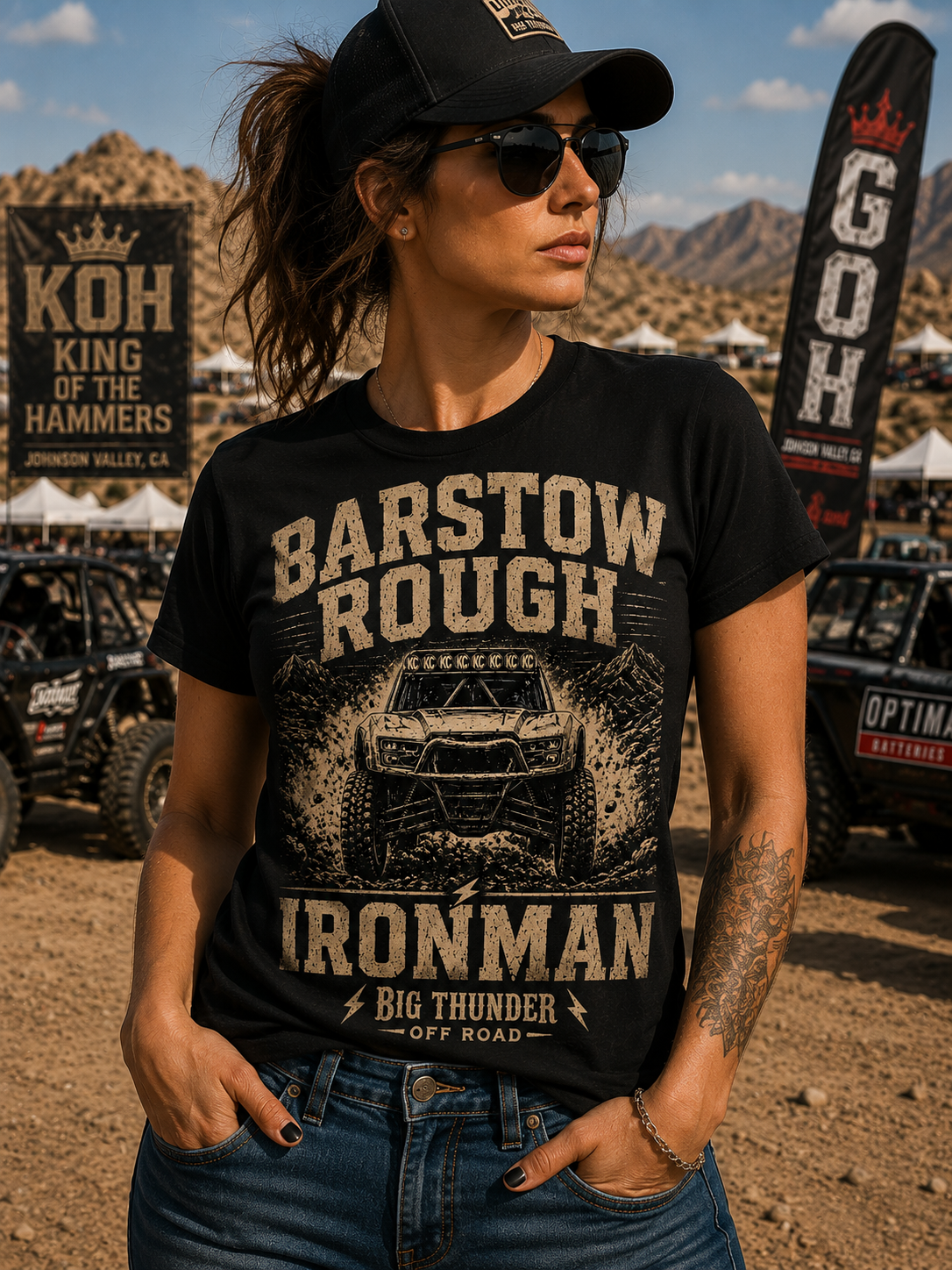 Barstow Rough Ironman off-road truck T-Shirt | Big Thunder Off Road