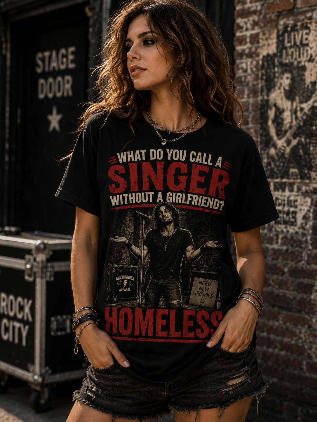 Singer Without a Girlfriend? Homeless T-Shirt