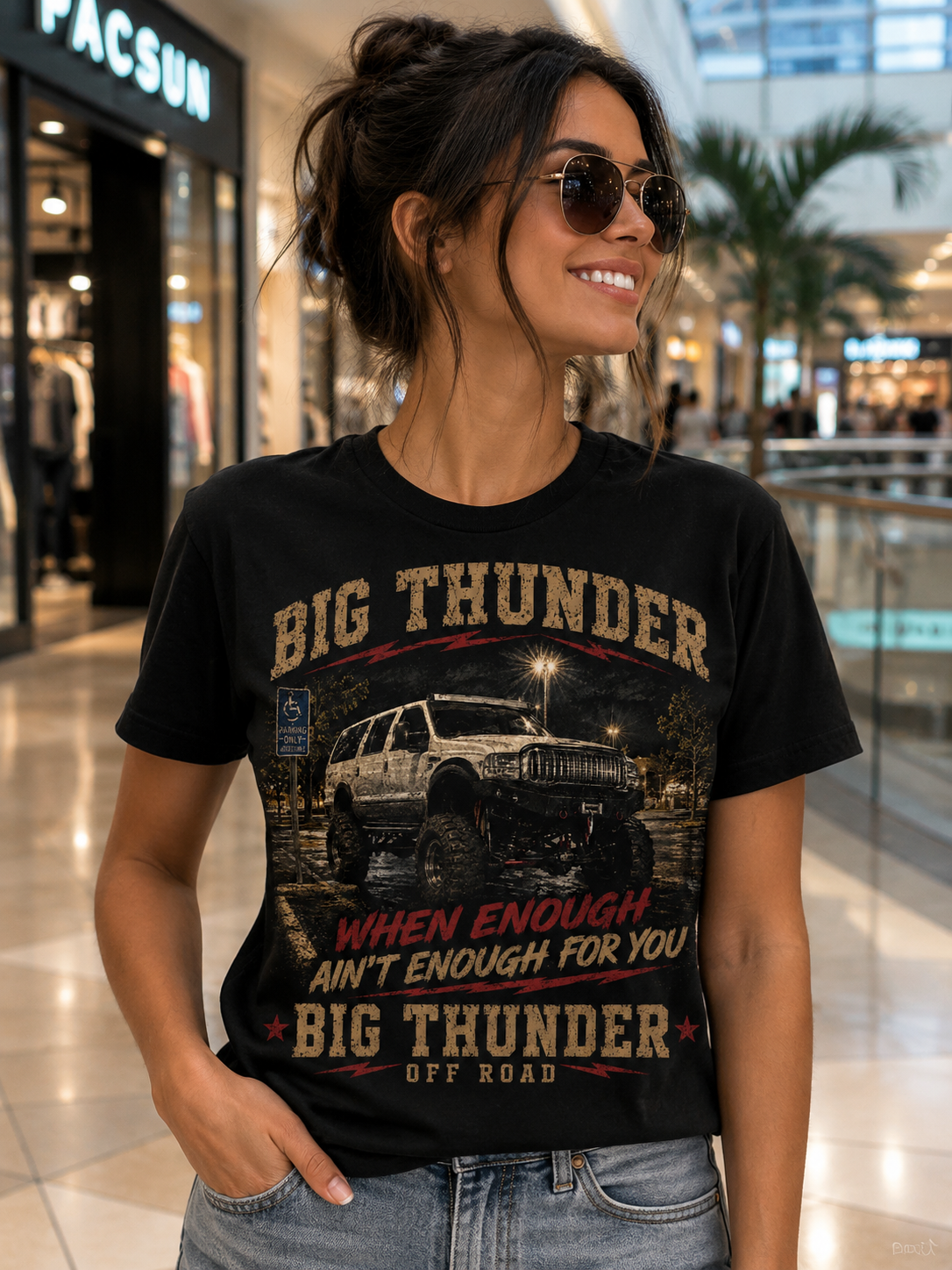 Big Thunder Off Road Truck T-Shirt | Vintage SUV Graphic