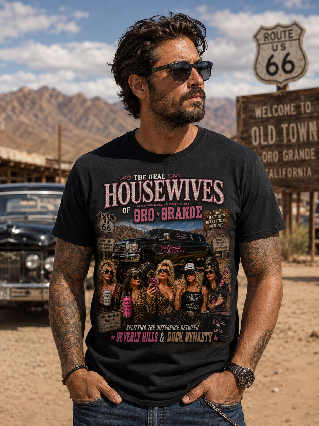 The Real Housewives Oro Grande T-shirt | Retro Cast Illustration