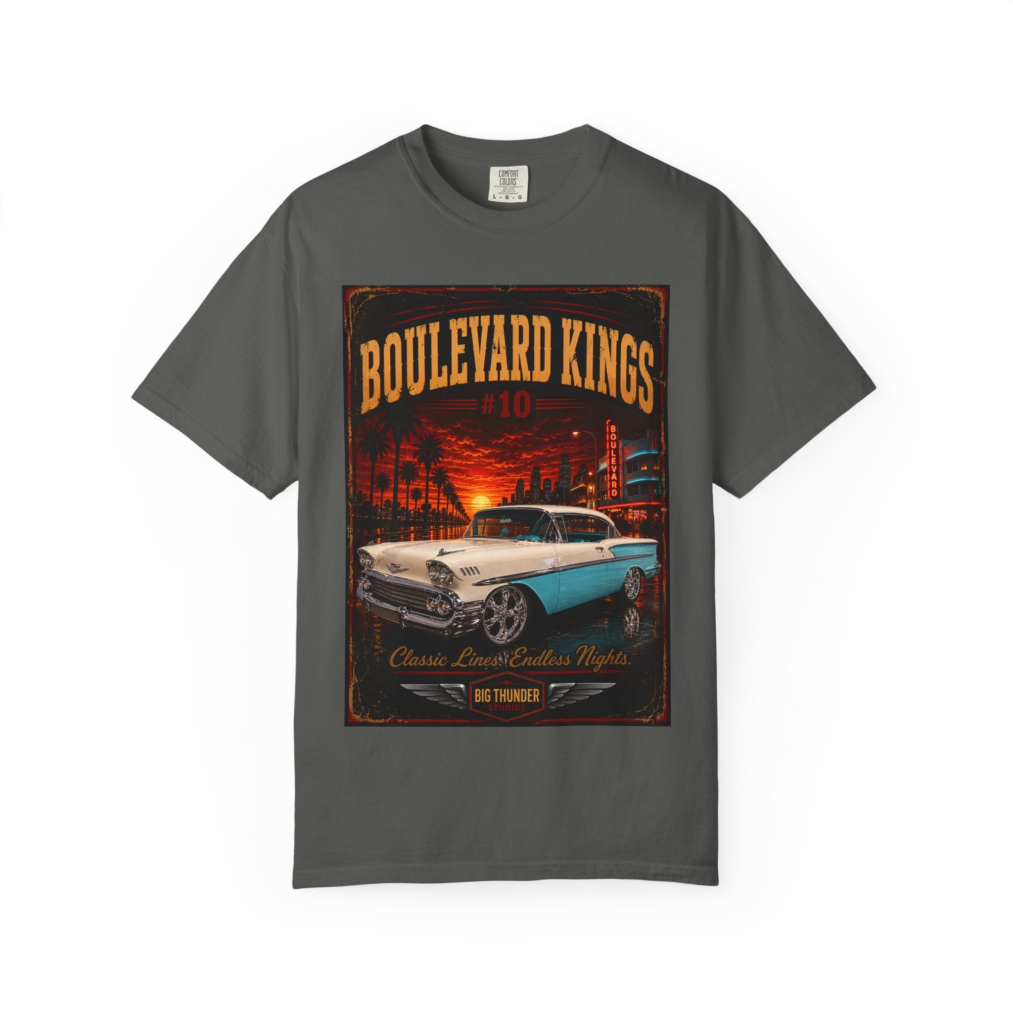 classic car shirt, muscle car shirt, lowrider shirt, car guy shirt, car dad gift, retro car shirt, race car shirt, Boulevard Kings #10