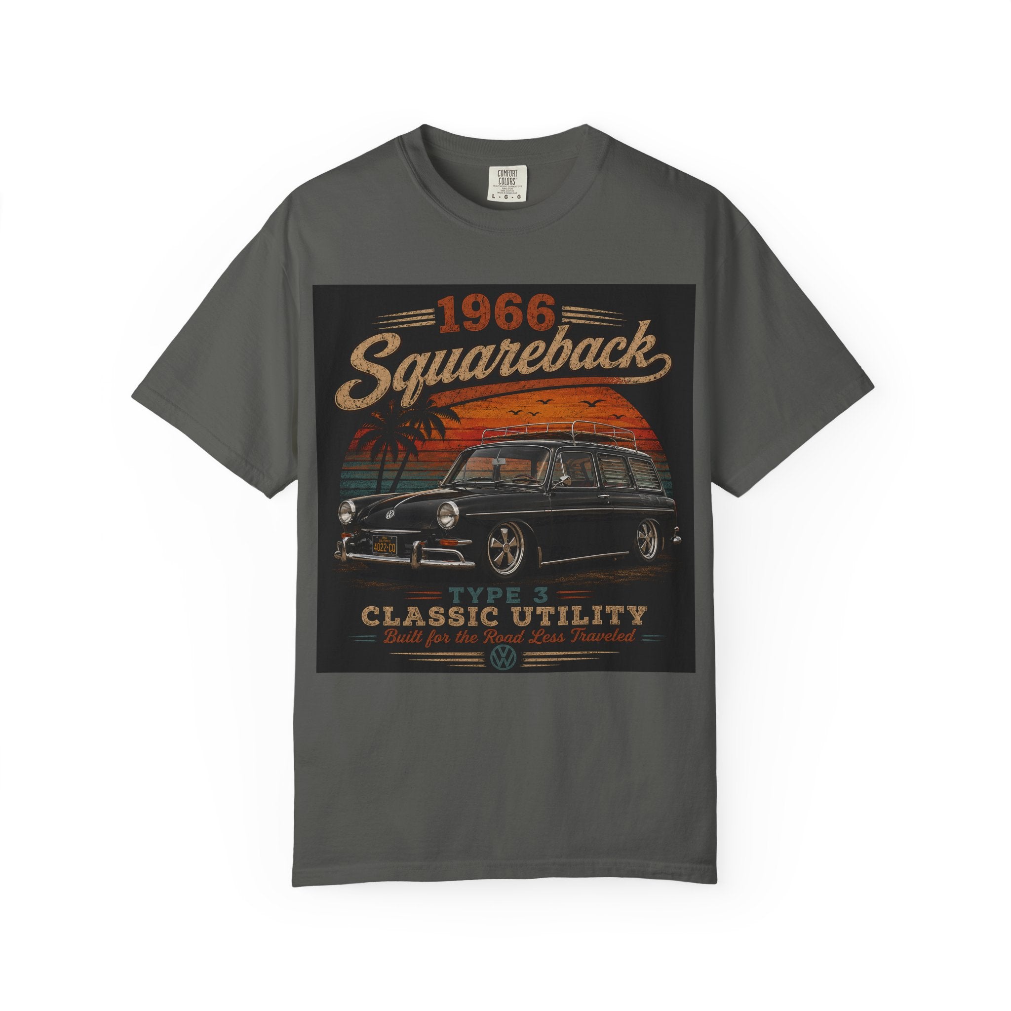 1966 Squareback Classic Utility T-shirt | Vintage VW Type 3 Car Tee
