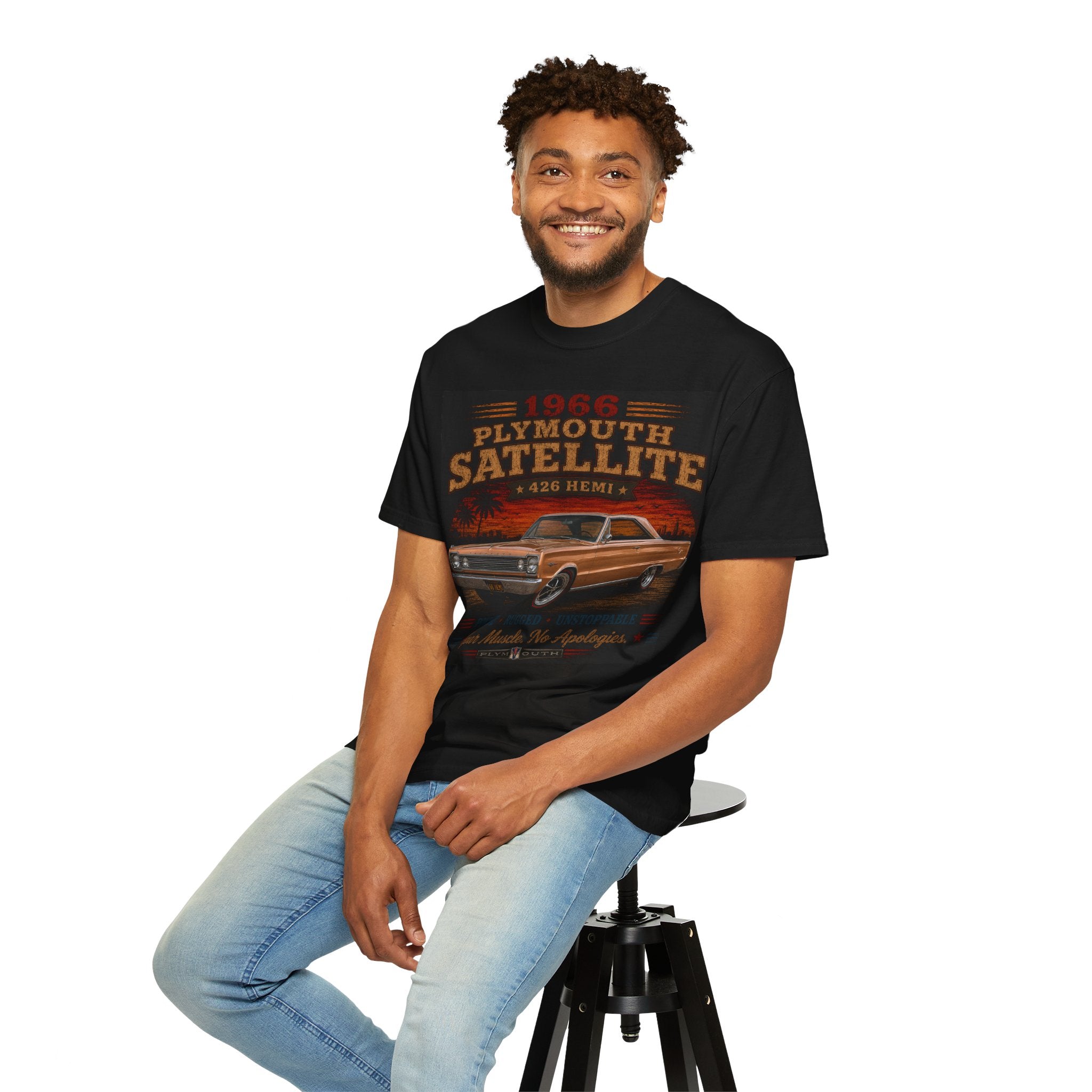 1966 Plymouth Satellite 426 Hemi T-shirt | Classic Muscle Car Tee