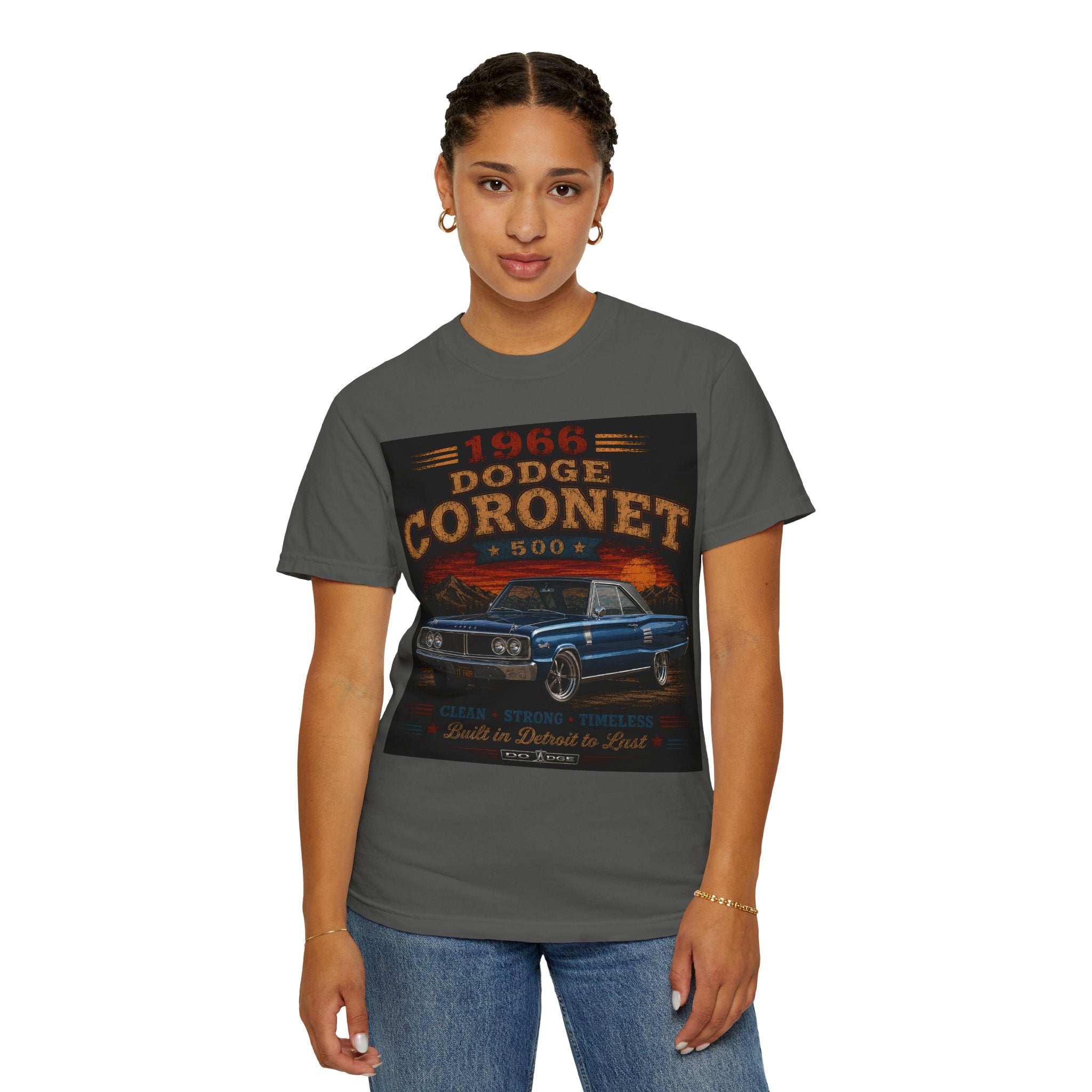 1966 Dodge Coronet 500 Classic Car T-Shirt | Vintage Muscle Car Tee