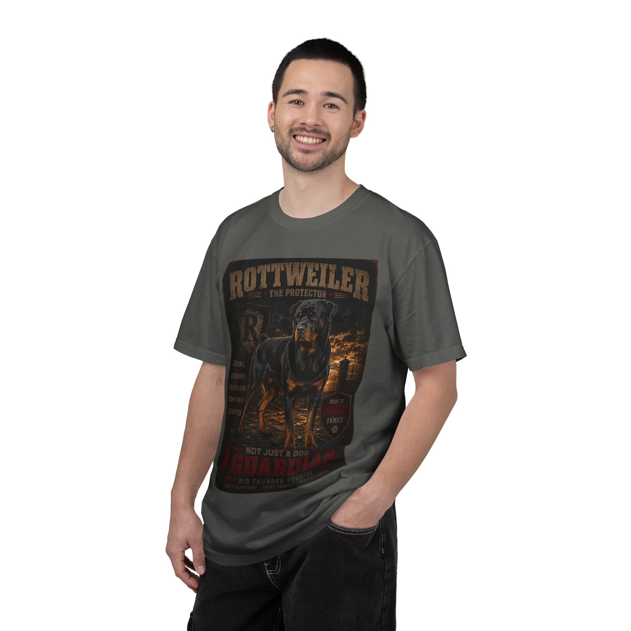 Rottweiler Protector Poster art T-shirt | Rottweiler Guardian design