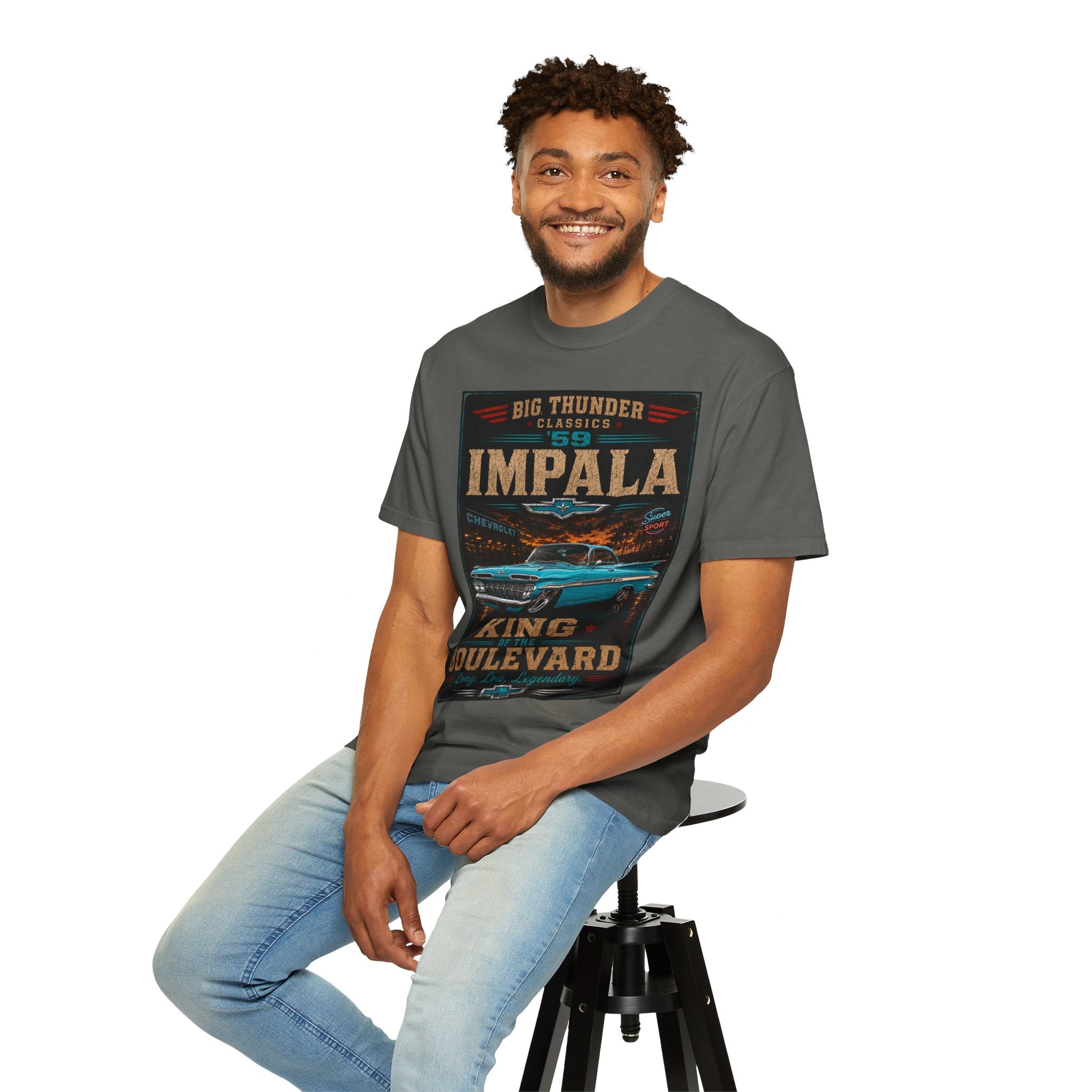 1959 Impala Classic Car T-Shirt | King Boulevard Vintage Muscle Tee