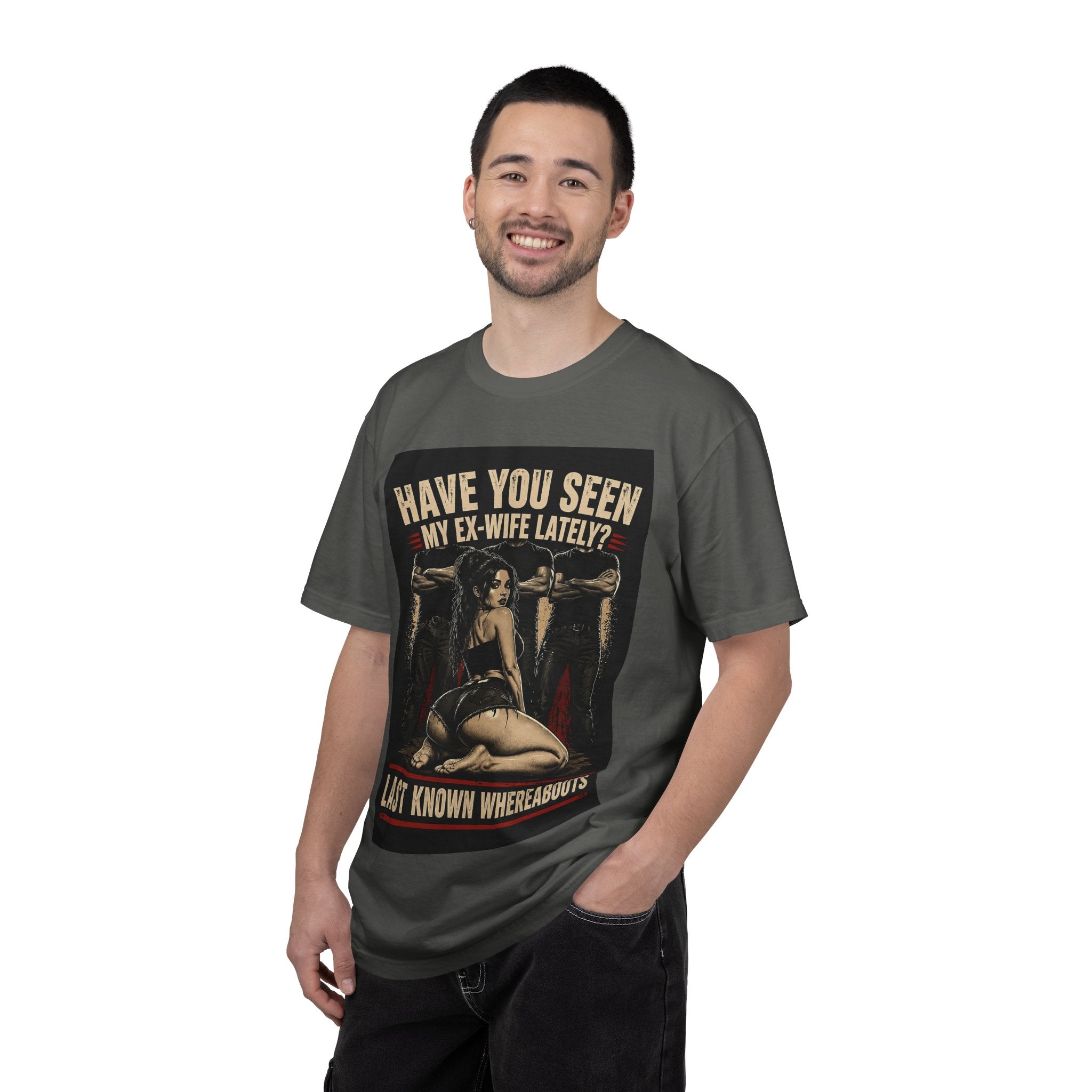 Have You Seen My Ex-Wife Lately T-shirt | Pinup Woman, Retro Wanted Poster