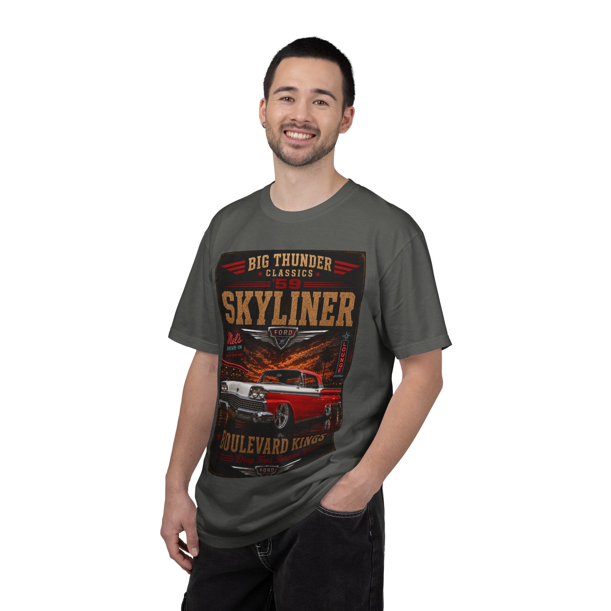 Skyliner Classic Car Boulevard Kings T-Shirt | Vintage Hot Rod Tee