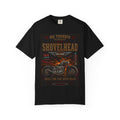Shovelhead Motorcycle Graphic T-shirt | Vintage Biker Engine Tee