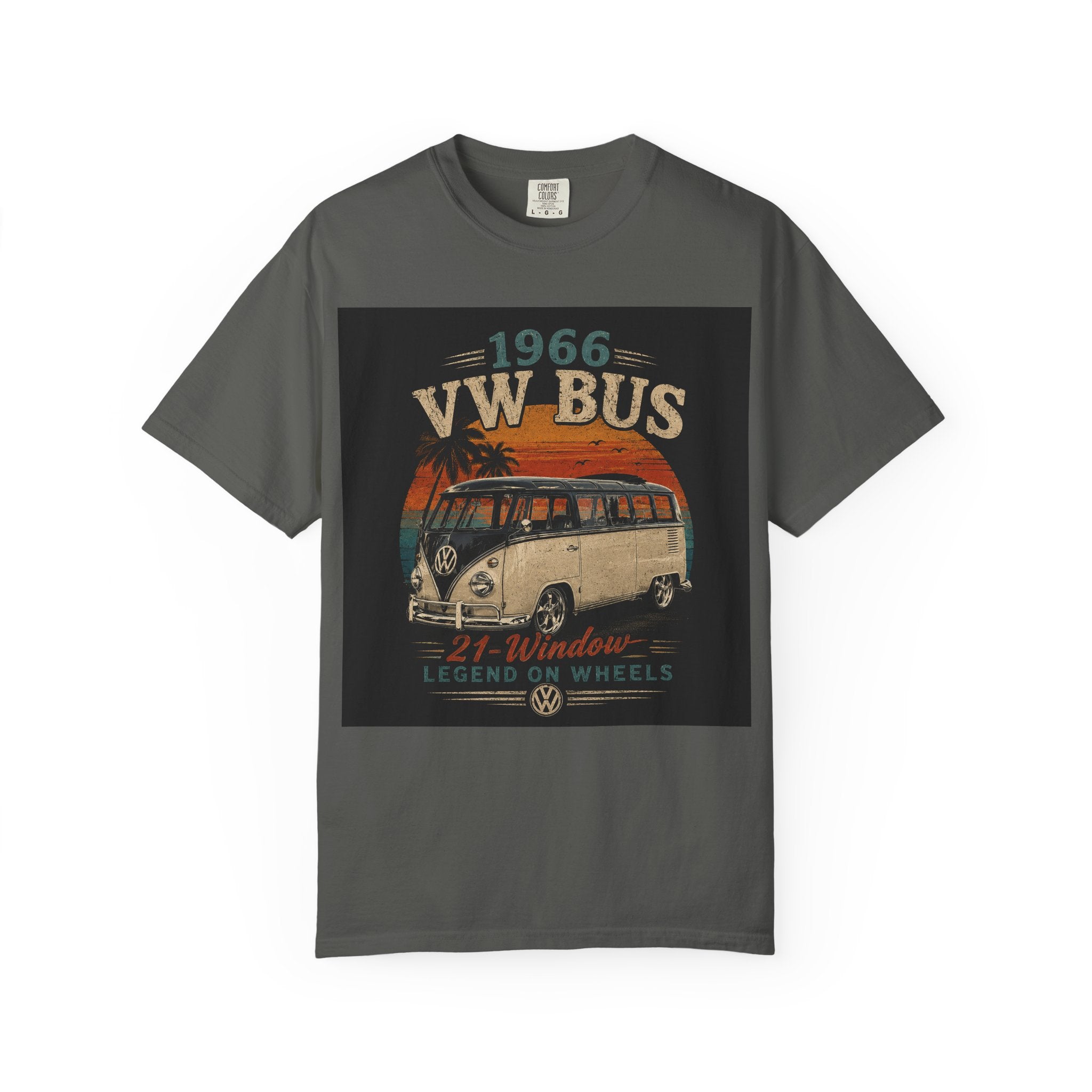1966 VW Bus Graphic T-Shirt | 21-Window Legend on Wheels