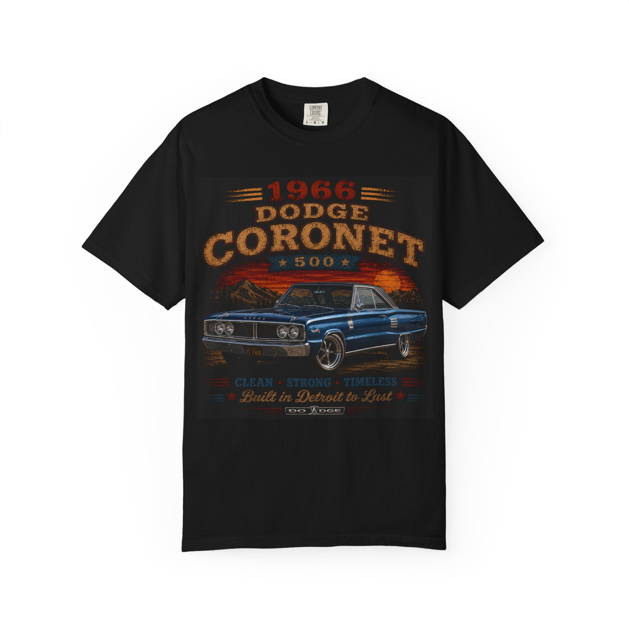 1966 Dodge Coronet 500 Classic Car T-Shirt | Vintage Muscle Car Tee