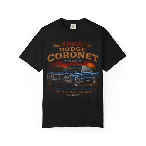 1966 Dodge Coronet 500 Classic Car T-Shirt | Vintage Muscle Car Tee