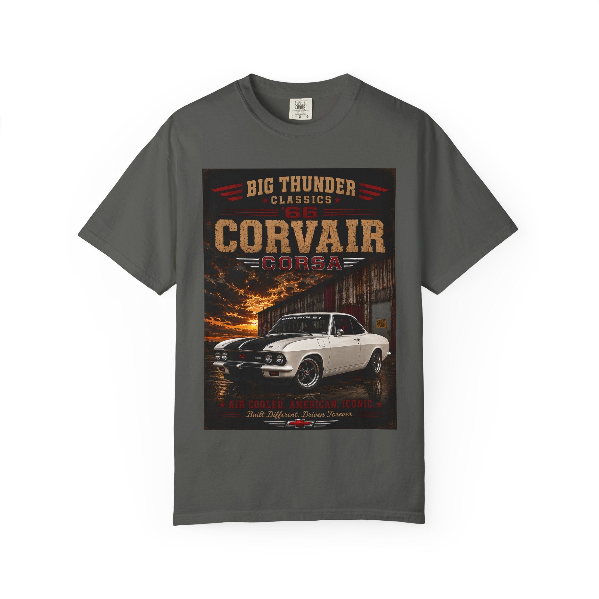 Corvair Classic Car Poster T-Shirt | Big Thunder Classics, Vintage Muscle