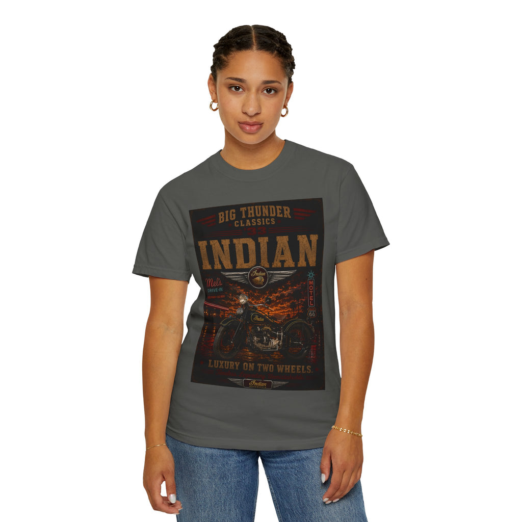 Big Thunder Indian Motorcycle T-shirt | Vintage Motorcycle Graphic