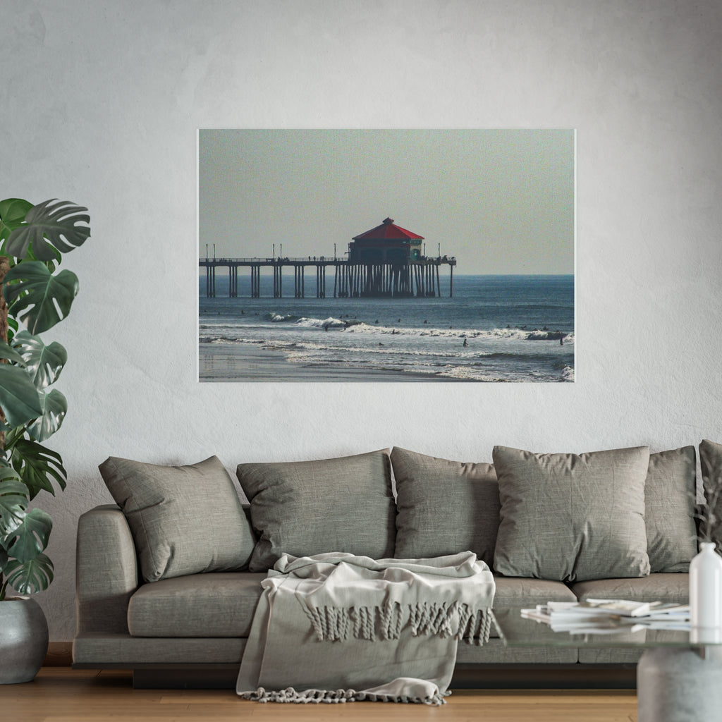Huntington Beach Pier Photography Print - California Coastal Wall Art