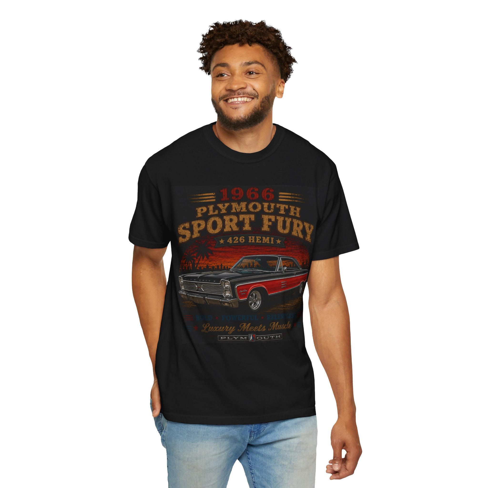 1966 Plymouth Sport Fury 426 Hemi T-Shirt | Vintage Muscle Car Tee