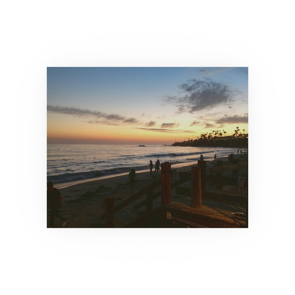Laguna Beach Sunset - Coastal Sunset Beach Scene Poster