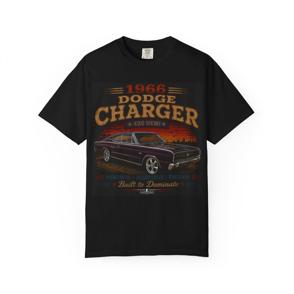 1966 Dodge Charger 426 HEMI car T-shirt | Classic Muscle Car Tee