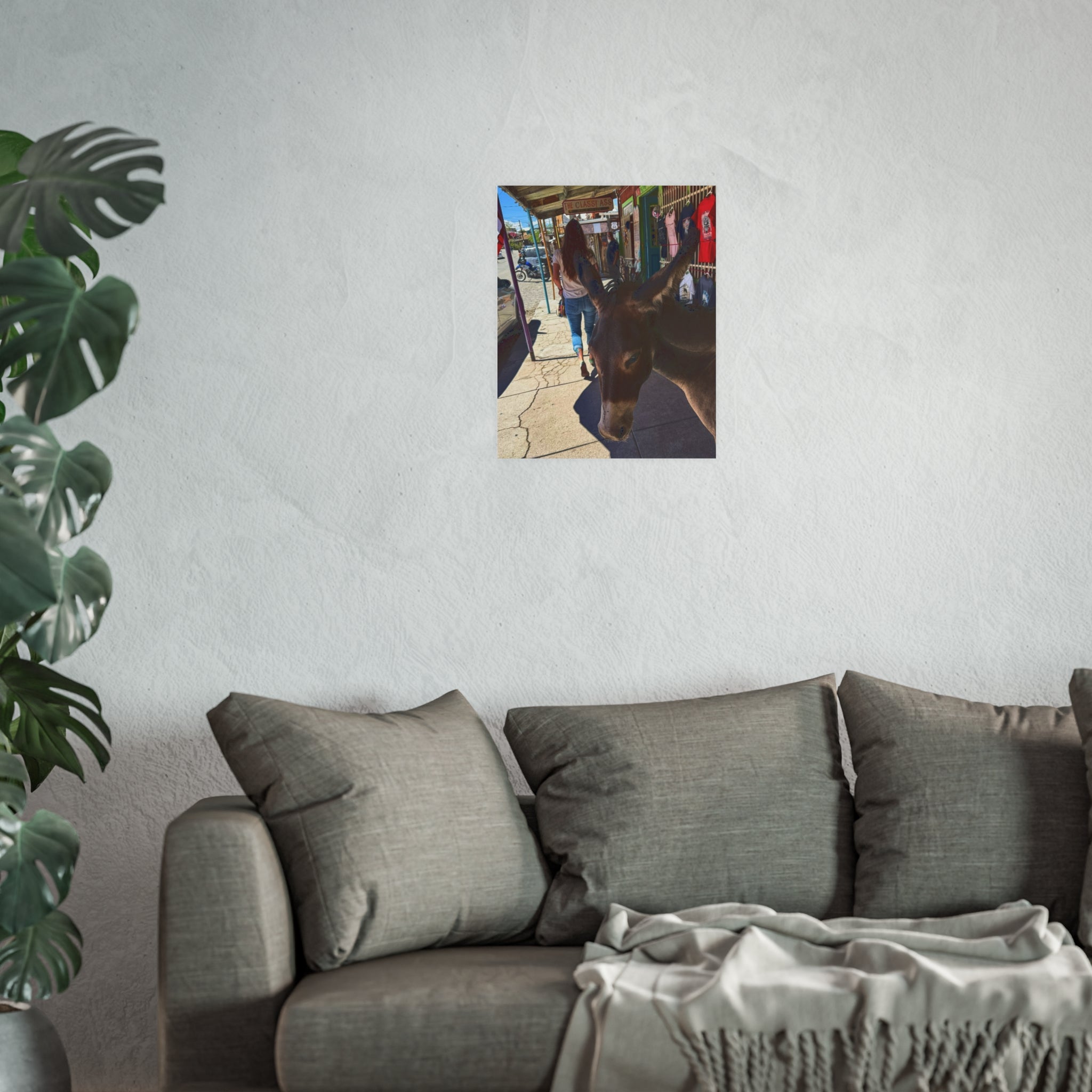 The Classy Ass - Diego the burro - Oatman Arizona Photography | Rustic Street Photography, Funny Animal Photo Print