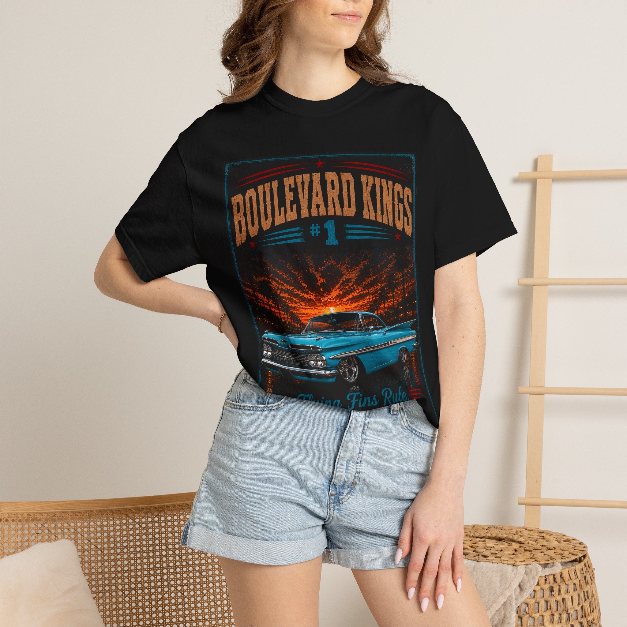 Big Thunder Boulevard Kings #1 Classic Car T-Shirt