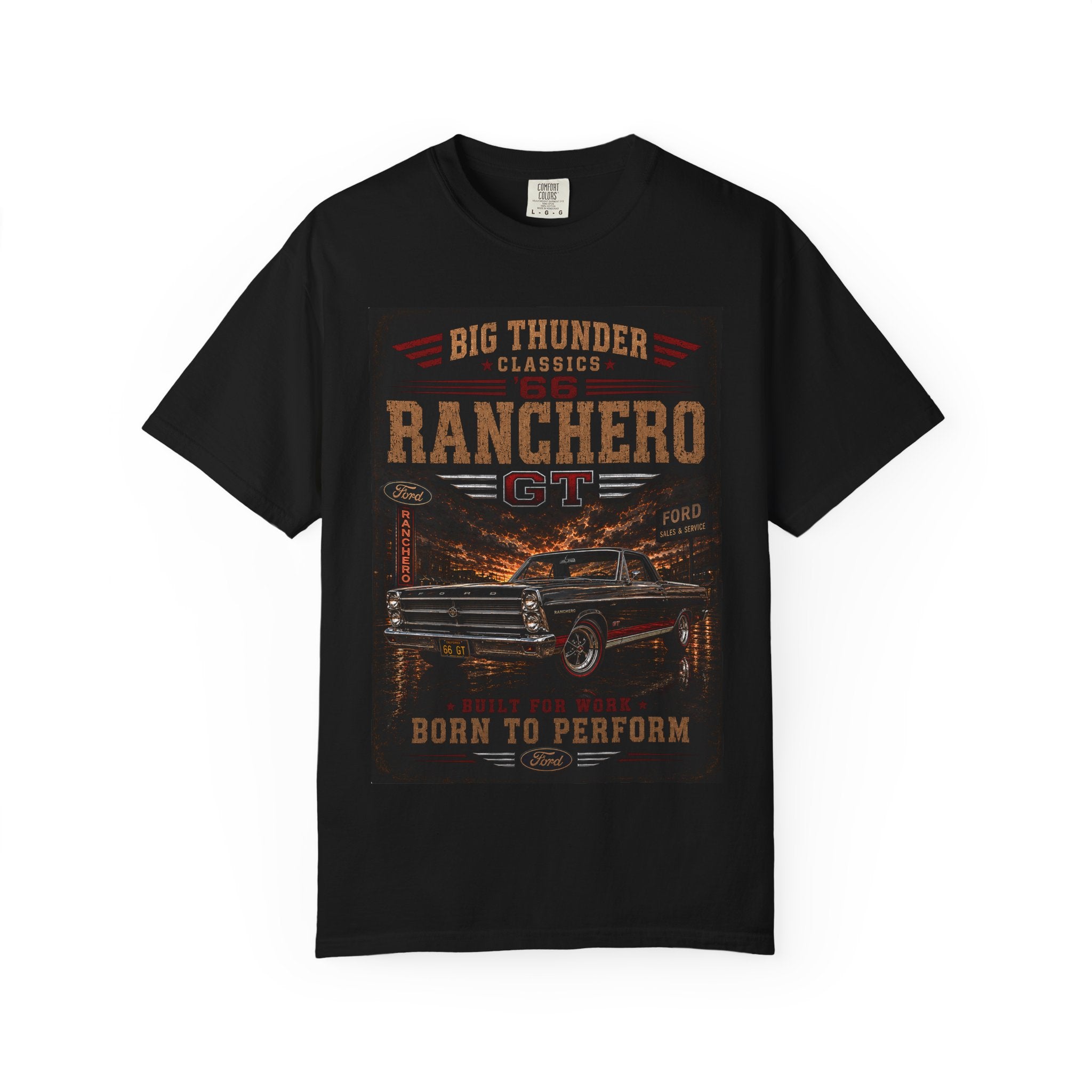 Ranchero Vintage Car Tee | Classic Muscle Car Born to Perform