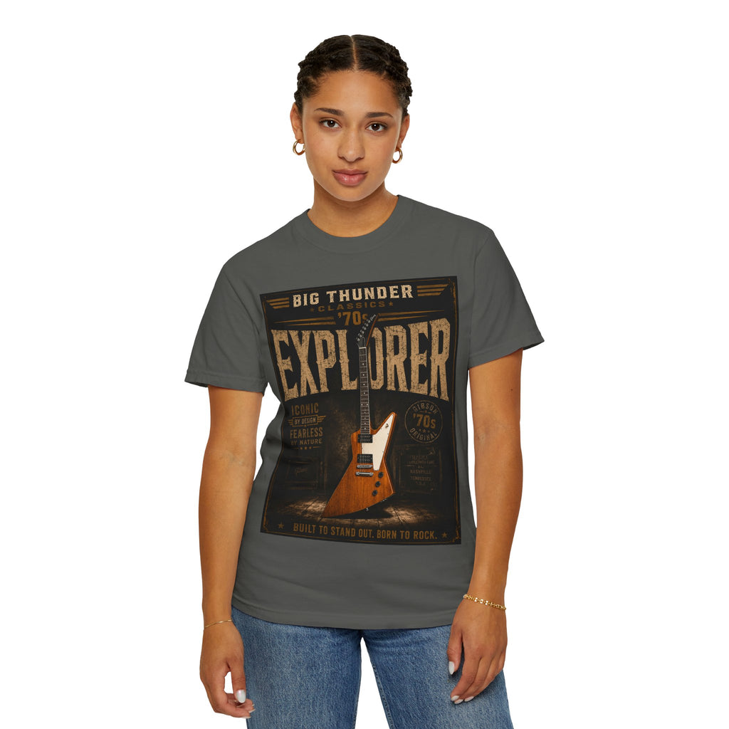 Explorer Electric Guitar graphic T-shirt | Vintage Rock Poster tee