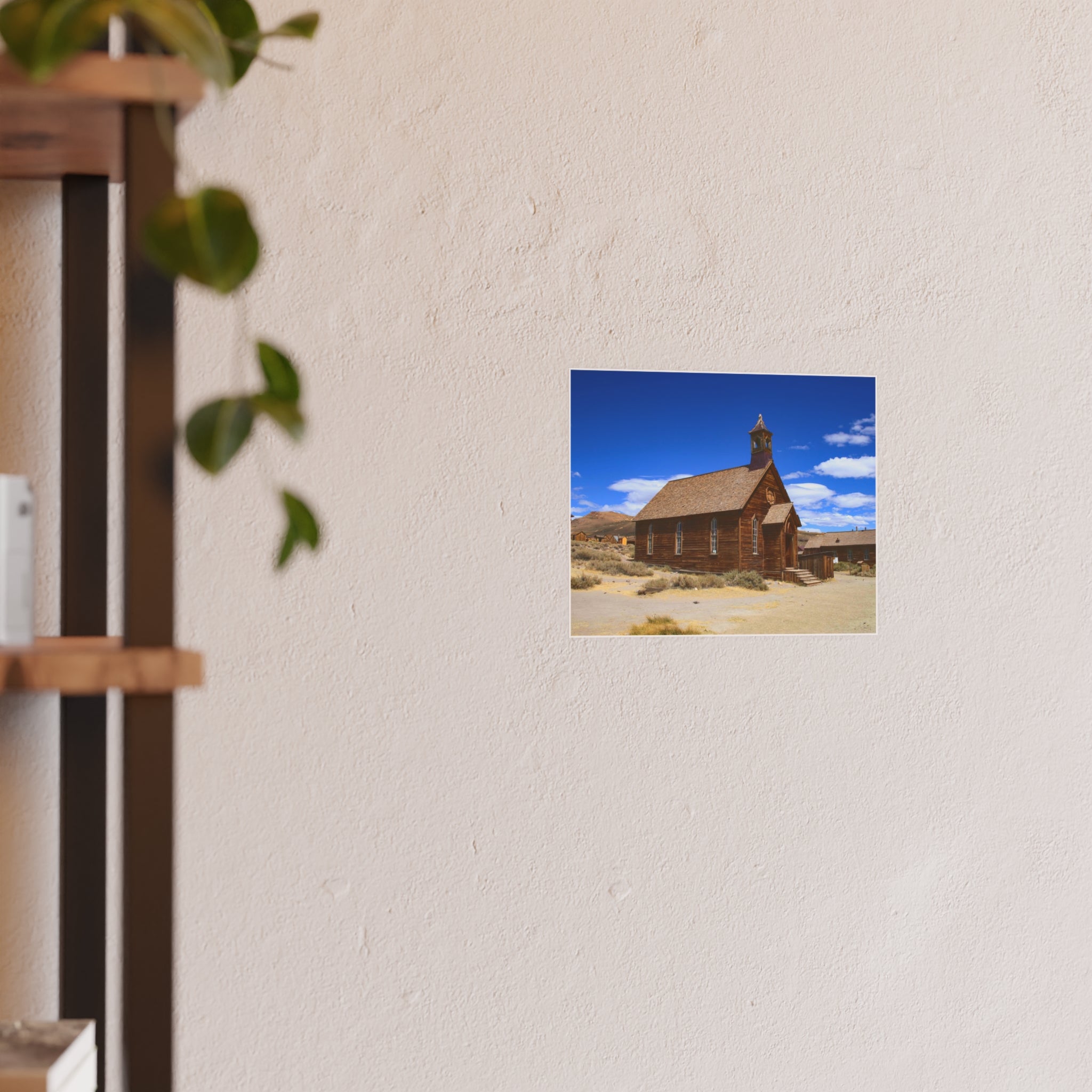 Historic Bodie Church - Bodie Ghost Town California -  Fine Art Photography Print - Western Wall Art - Desert Landscape Decor