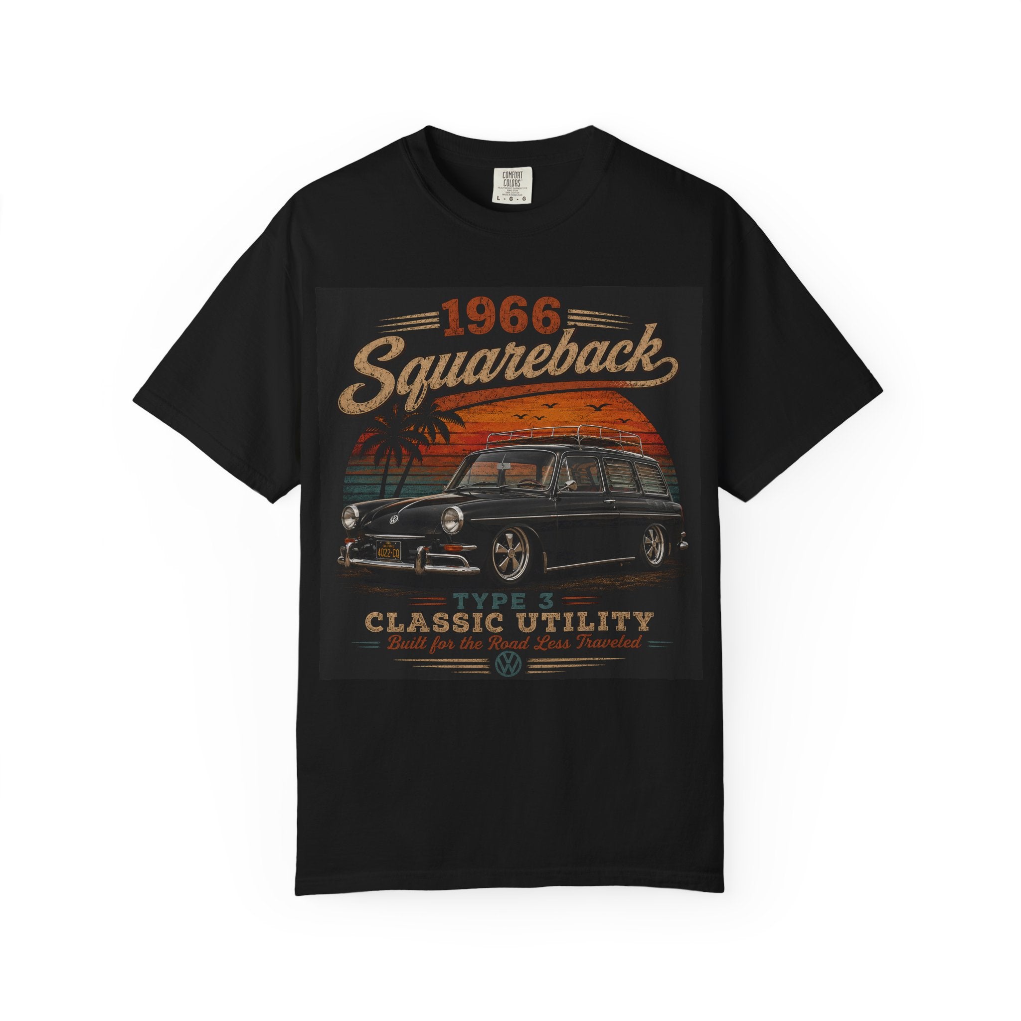 1966 Squareback Classic Utility T-shirt | Vintage VW Type 3 Car Tee