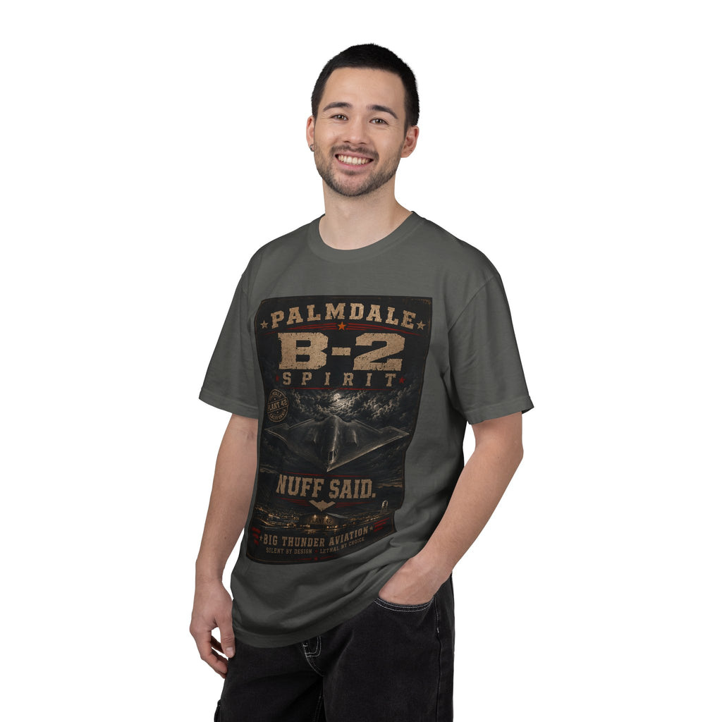 B-2 Spirit Bomber Palmdale Aviation Poster T-Shirt | Nuff Said