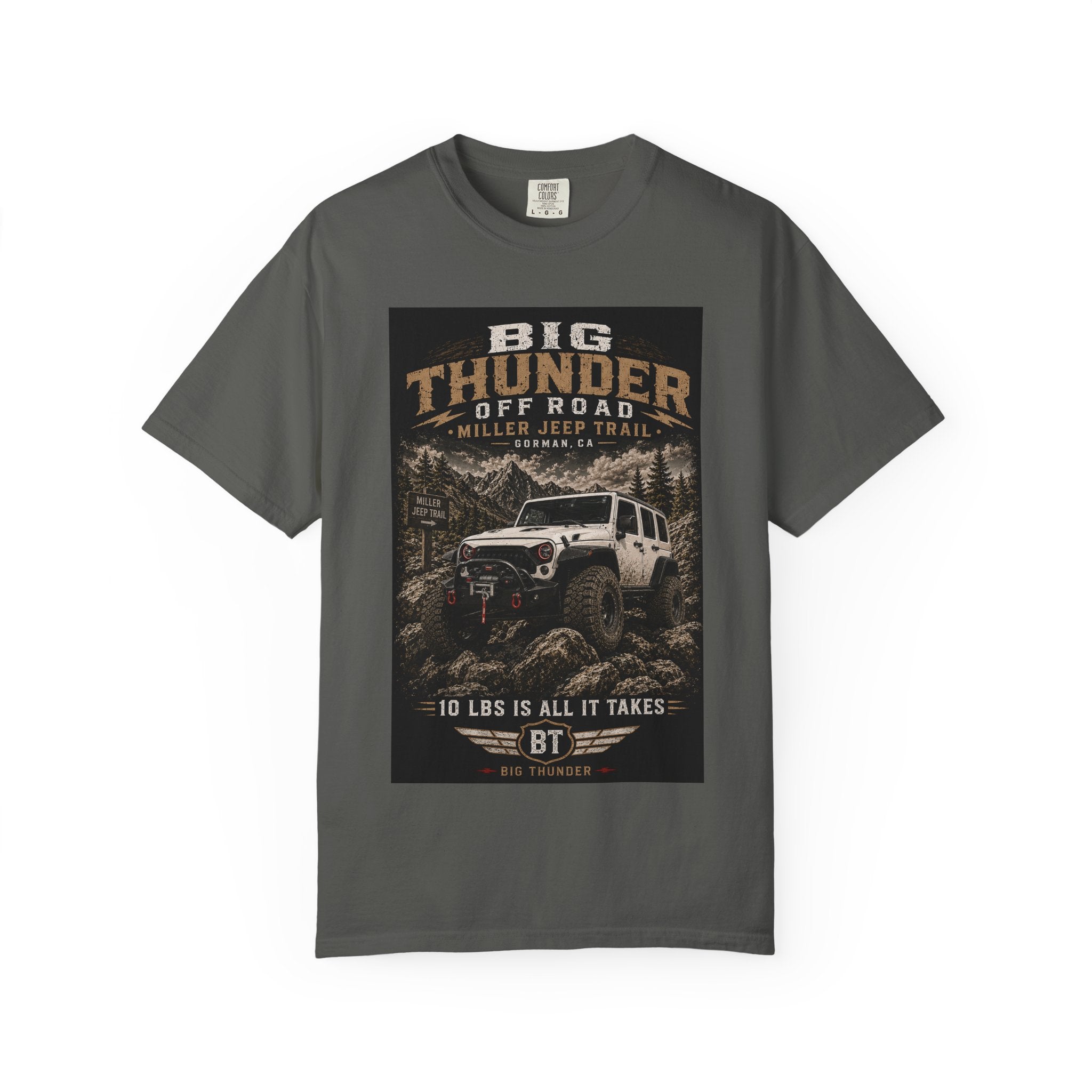 Big Thunder Off Road Jeep Trail T-Shirt | Miller Jeep Trail Graphic Tee