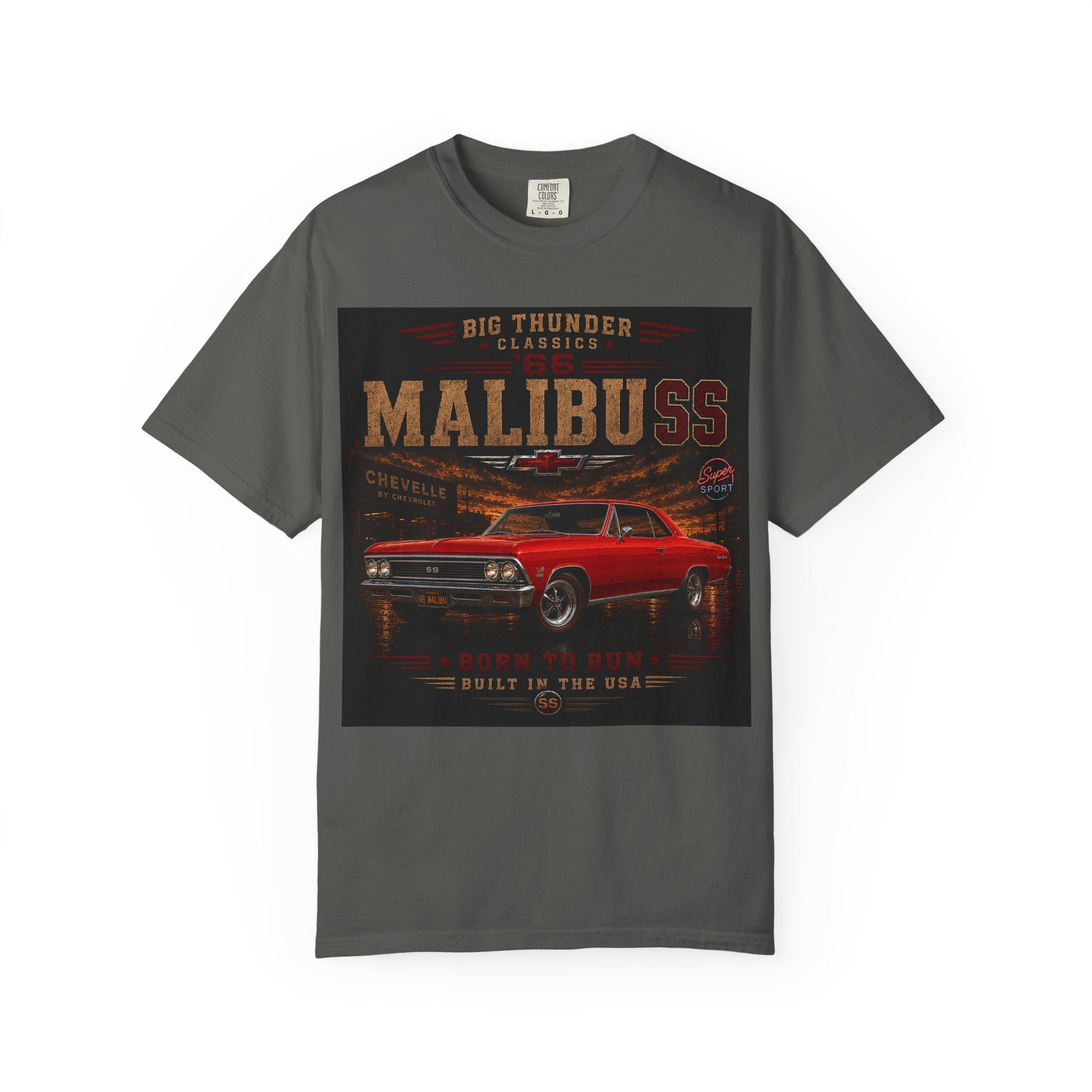 1966 Chevrolet Malibu SS | Classic Muscle Car Tee | Vintage Malibu SS Gift | Comfort Colors Graphic Tee